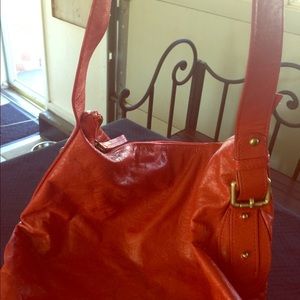 Orange really soft leather purse & wallet